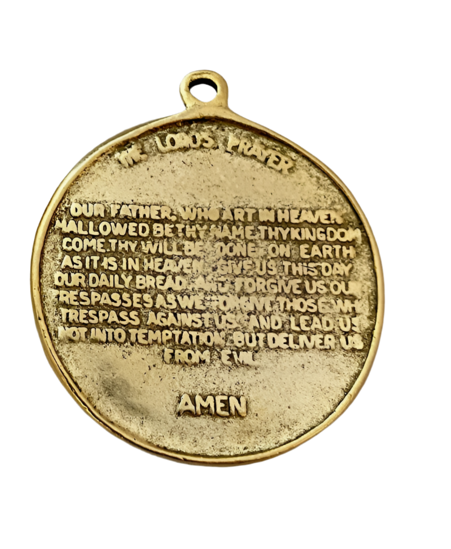 Vintage Our Father Charm