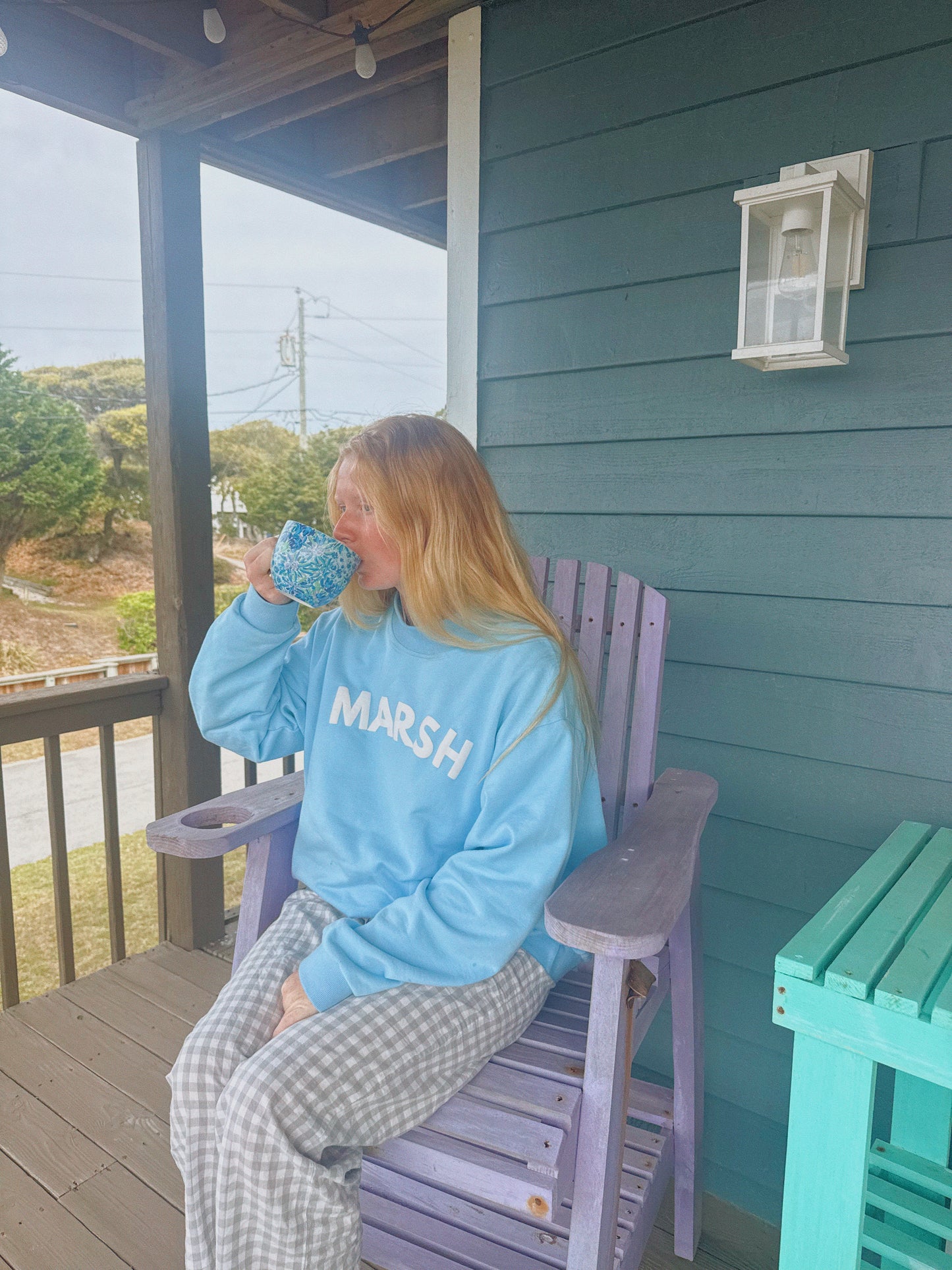 Mahi Blue Mockneck