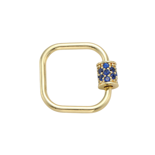 Gold and Dark Blue Square Base